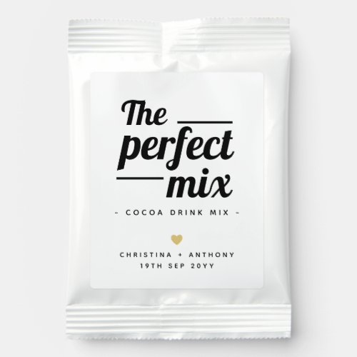 The Perfect Mix Wedding Favor Cocoa Drink Mix