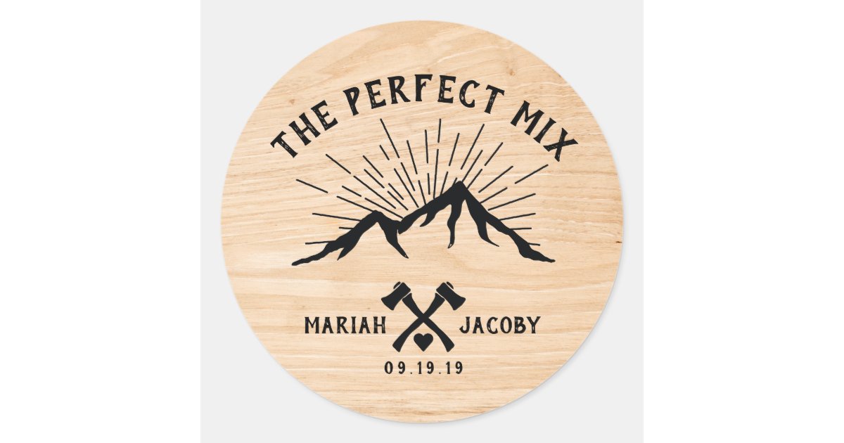 Perfect Mix Wedding Favor Diy Trail - Diy Wedding Favor Stickers Perfect Mix Wedding Favor Diy Trail - Diy Wedding Favor Stickers