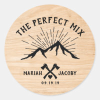 The Perfect Mix Wedding Favor DIY Trail Mix Classic Round Sticker