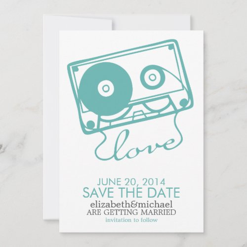 The Perfect Mix Wedding Save the Date {aqua}