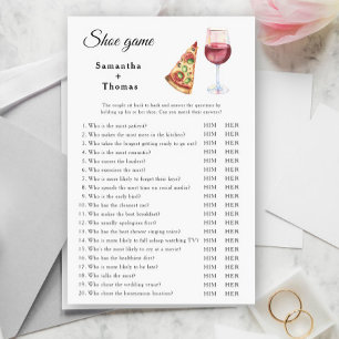 The perfect pair bridal shower Shoe game
