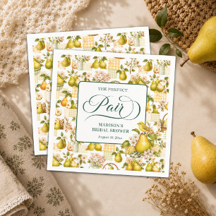 The Perfect Pair Cottagecore Bridal Shower Napkins