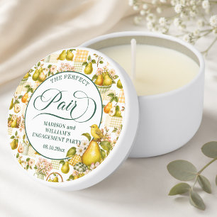 The Perfect Pair Cottagecore Engagement Party Mini Candle Favors