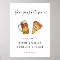 The Perfect Pair Pizza and Beer Couple's Shower
