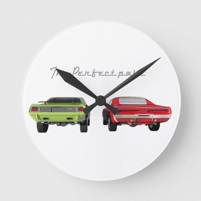 The Perfect Pair Round Clock (Front)