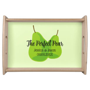 The Perfect Pear cute wedding couple serving tray