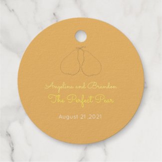 The Perfect Pear -  Love&Thanks Foil Favor Tags