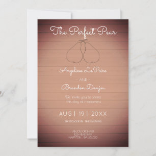 The Perfect Pear no2 - Orchard theme Invitation