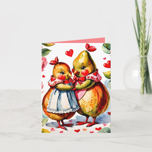 The Perfect Pear: Punny Valentine Card (Front)
