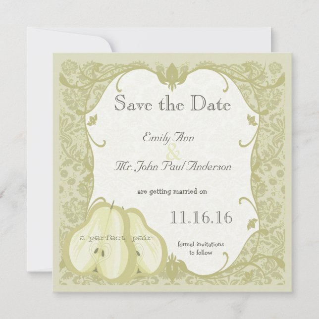 The Perfect Pear Save the Date (Front)
