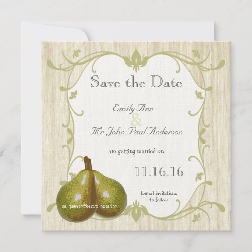 The Perfect Pear Save the Date