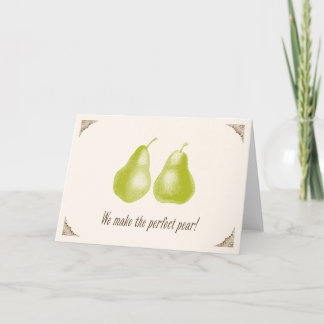 The Perfect Pear Valentine's Day Card