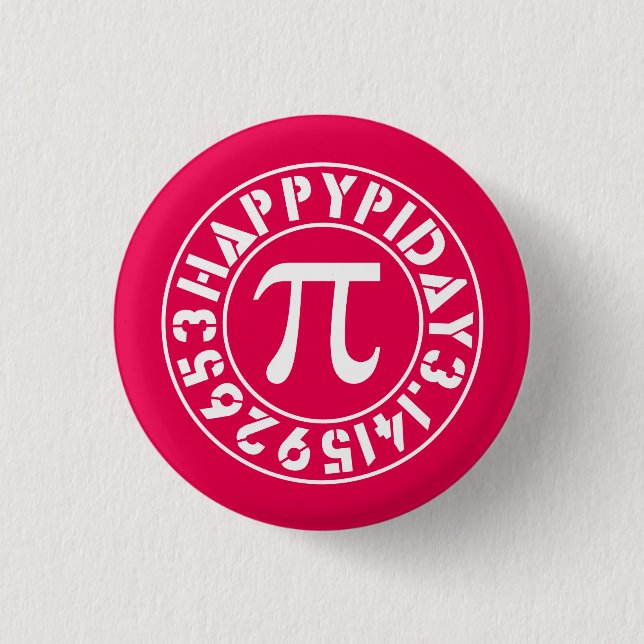 The Perfect Pi Day Button (Front)