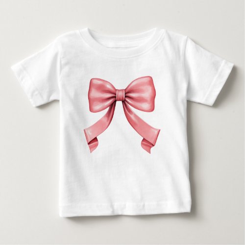 The Perfect Pink Bow Baby T_Shirt