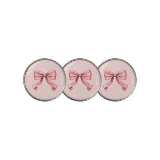 The Perfect Pink Bow Golf Ball Marker