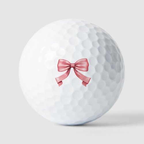 The Perfect Pink Bow Golf Balls