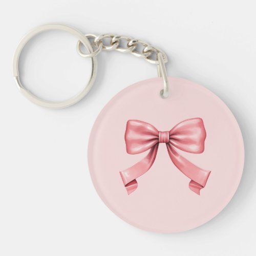 The Perfect Pink Bow Keychain