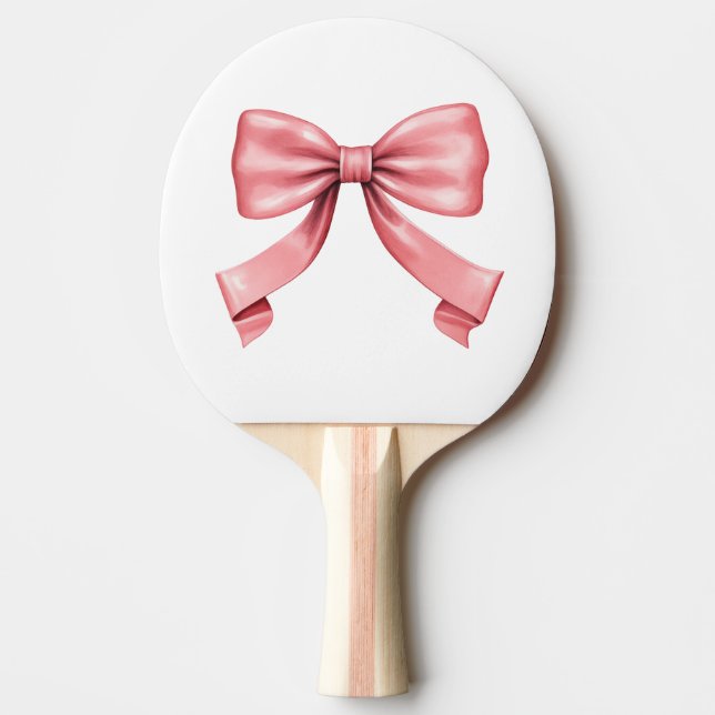 The Perfect Pink Bow Ping Pong Paddle (Front)