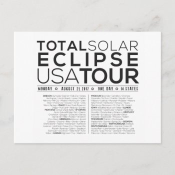The Perfect Postcard For The Total Solar Eclipse! by Vernons_Store at Zazzle