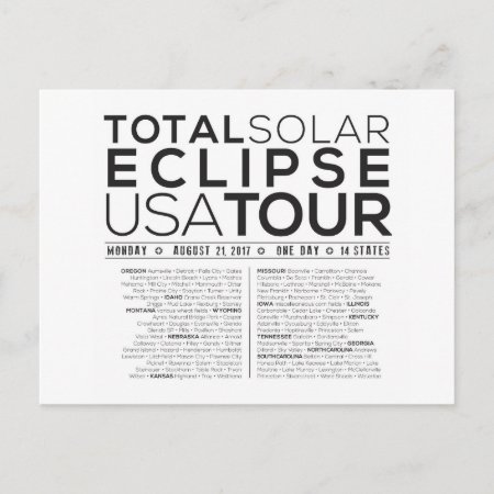 The Perfect Postcard For The Total Solar Eclipse!