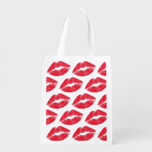 The Perfect Set of Red Lips Are on This Shopping Grocery Bag
