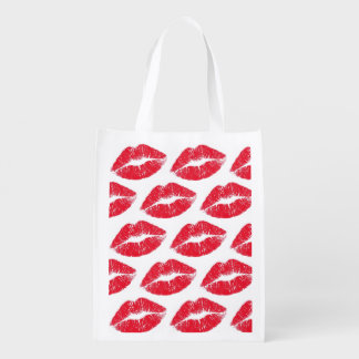 The Perfect Set of Red Lips Are on This Shopping Grocery Bag
