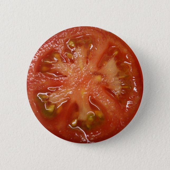 The Perfect Slice Tomato Pinback Button (Front)