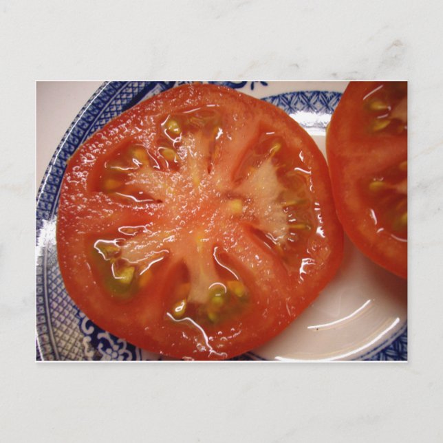 The Perfect Slice Tomato Postcard (Front)