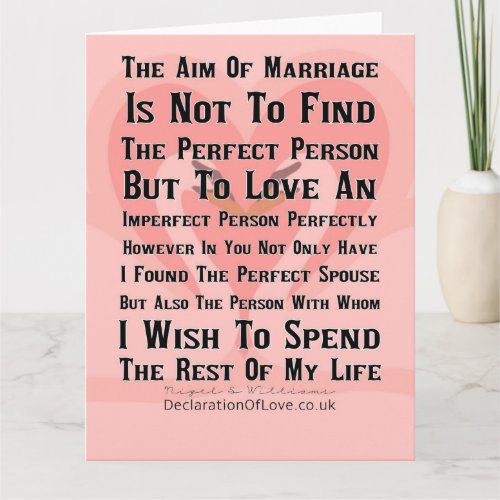 The Perfect Spouse Card