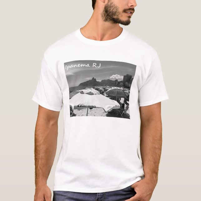 The perfect t-shirt featuring Ipanema Beach in Rio (Front)