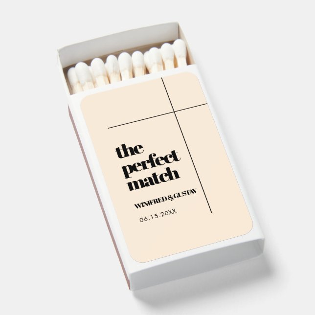 The perfect wedding matchboxes (Front Open)