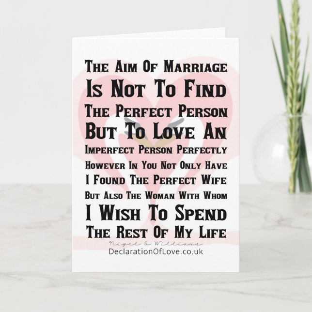 The Perfect Wife Card (Front)