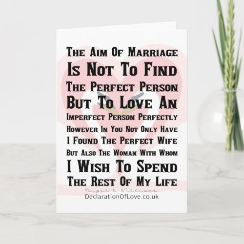 The Perfect Wife Card