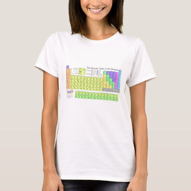 The period elements colorful table T-Shirt (Front)