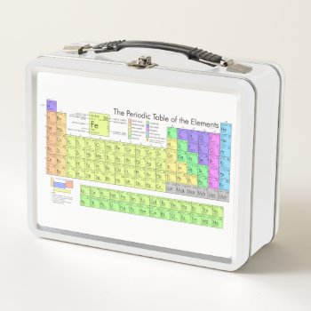 The Periodic Table Of The Elements Metal Lunch Box by jetglo at Zazzle
