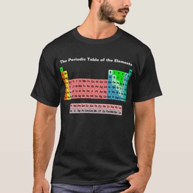 The Periodic Table (Simple Style) T-Shirt (Front)