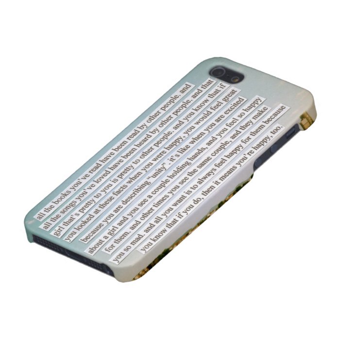 the perks of being a wallflower iphone case