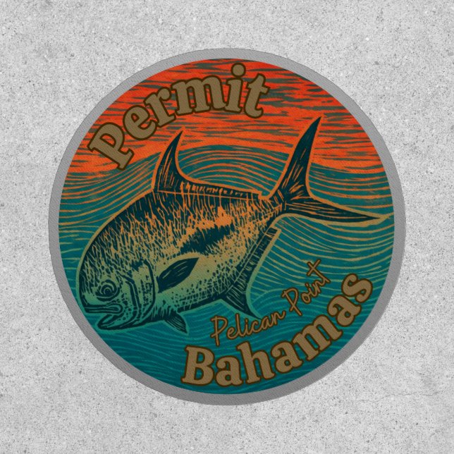 The permit game fish western Atlantic the bahamas  Patch (Front)