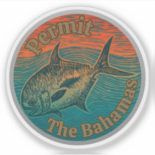 The permit game fish western Atlantic the bahamas  Sticker