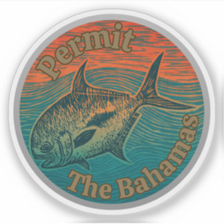 The permit game fish western Atlantic the bahamas Sticker