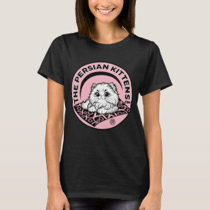 The Persian Kittens Logo T-Shirt / Pink Bkg