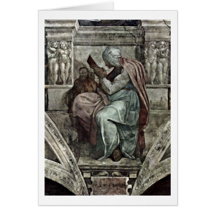 The Persian Sibyl By Michelangelo Buonarroti Card