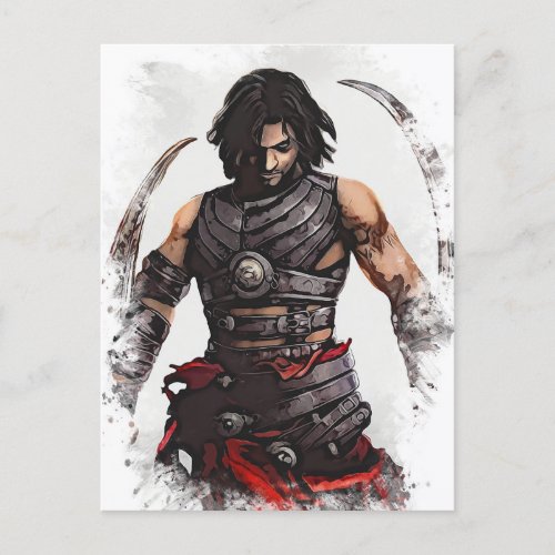 The Persian warrior prince Fantasy Art Postcard