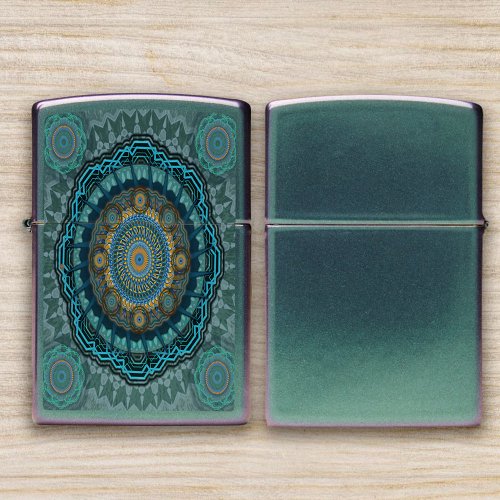 The Persians gyrate psychedelic eyes mandala  Zippo Lighter