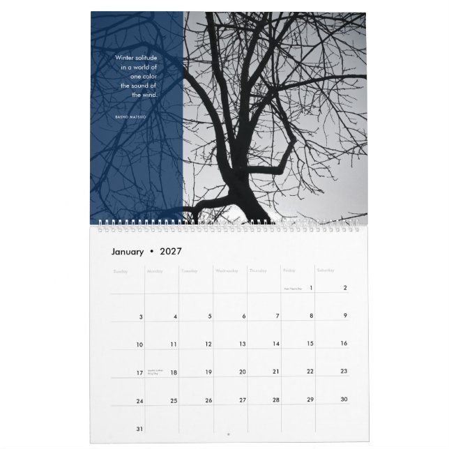 The Persimmon Tree: A Backyard Almanac, 2027 Calendar (Jan 2027)