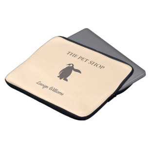 The pet shop cute penguin laptop sleeve