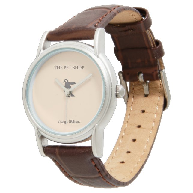 The pet shop cute penguin watch (Angled)