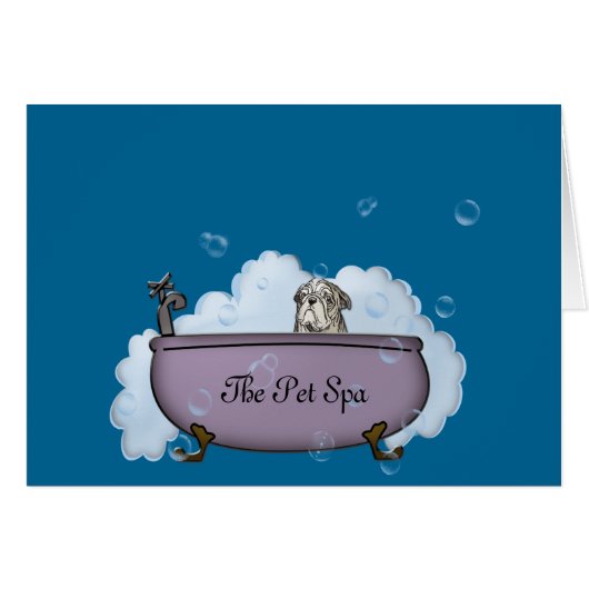 The pet spa cards (Front Horizontal)
