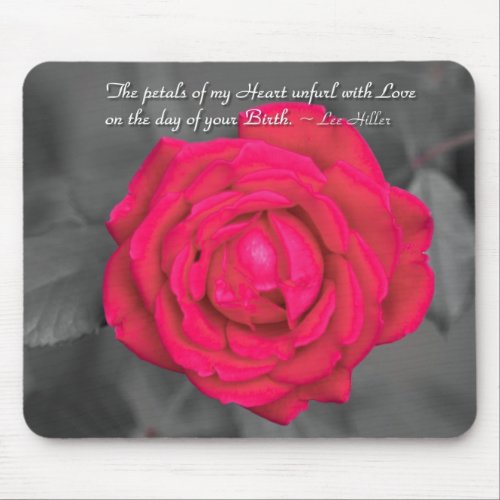 The Petals Of My Heart Unfurl Mouse Pad