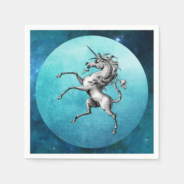 The Pewter Unicorn Napkins (Front)